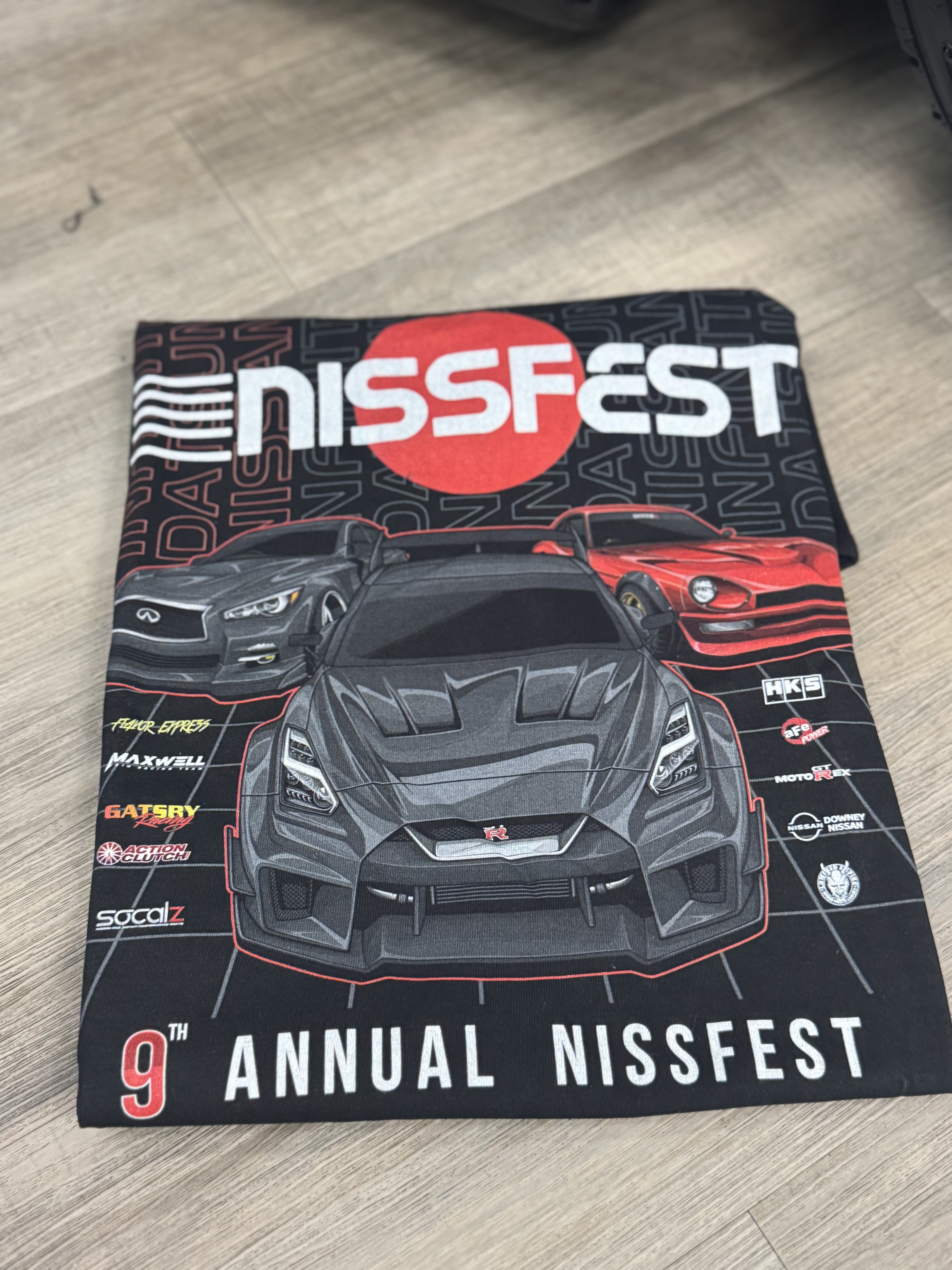 9th annual nissfest official merch t shirt